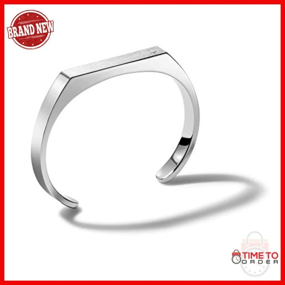 Stainless Steel Cuff Bracelet, Medium Size 7 Inches, Classic Men's Jewelry